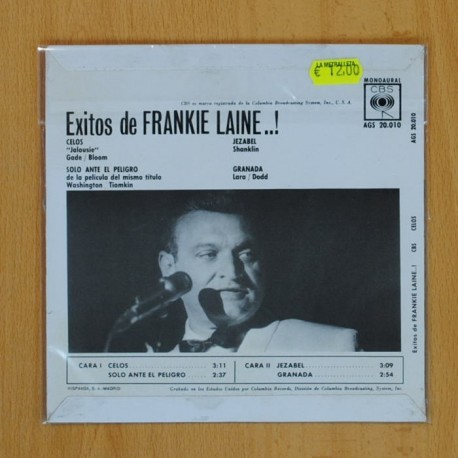 FRANKIE LAINE - CELOS + 3 - EP