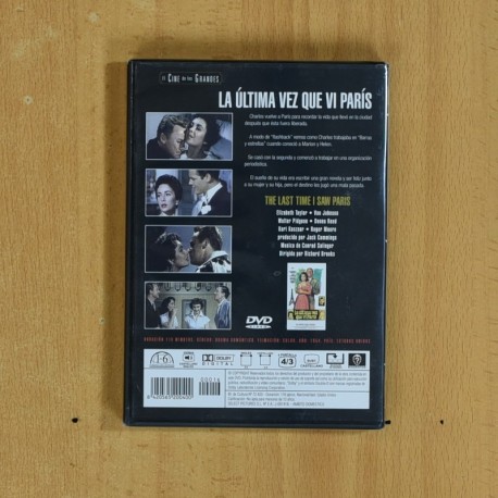 LA ULTIMA VEZ QUE VI PARIS - DVD
