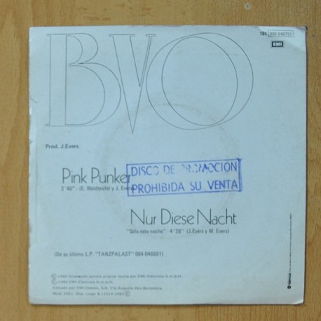 BVO - PINK PUNKER - SINGLE