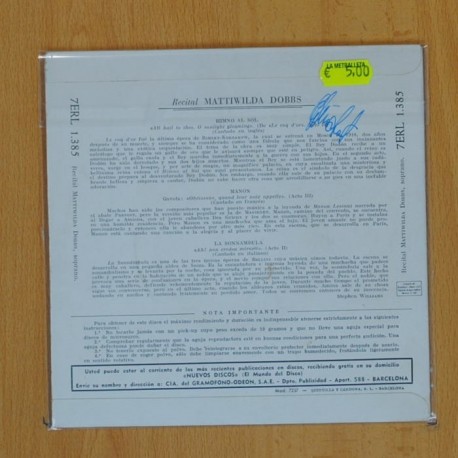 MATTIWILDA DOBBS - HIMNO AL SOL + 3 - EP