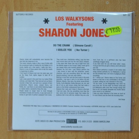 LOS WALKYSONS FEATURING SHARON JONES - DO THE CRANK / I IDOLIZE YOU - SINGLE