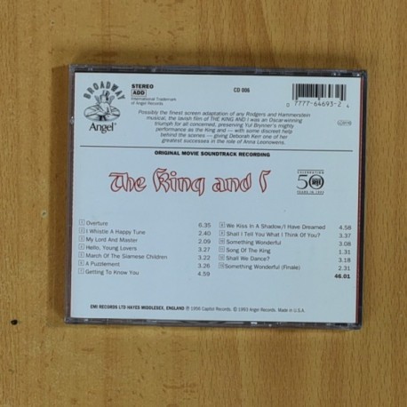 VARIOS - THE KING AND I - CD