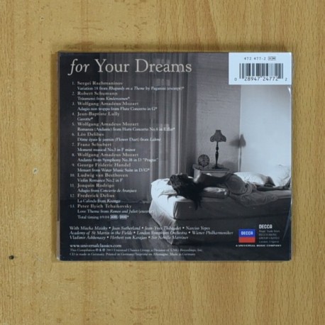 VARIOS - FOR YOUR DREAMS - CD