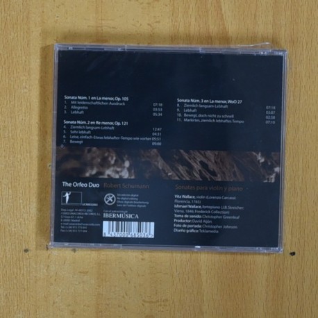 THE ORFEO DUO - SONATAS - CD