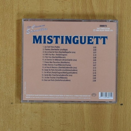 MISTINGUETT - LES CHANSONS ETERNELLES - CD