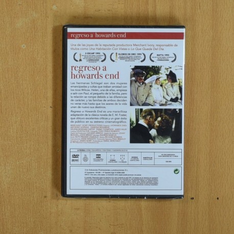 REGRESO A HOWARDS END - DVD