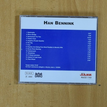 HAN BENNINK - HAN BENNINK - CD