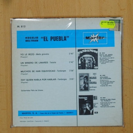 EL PUEBLA - YO LE REZO + 3 - EP