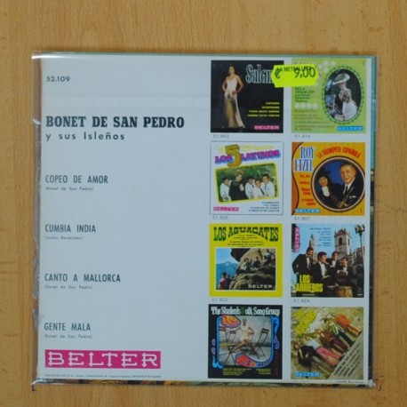 BONET DE SAN PEDRO - COPEO DE AMOR + 3 - EP