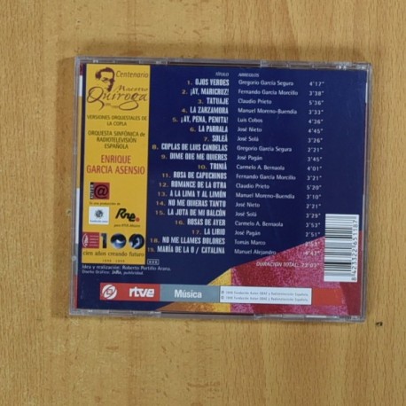 ENRIQUE GARCIA ASENSIO - QUIROGA - CD