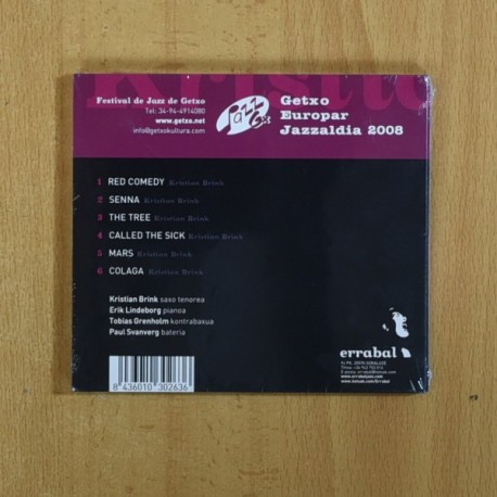 KRISTIAN BRINK QUARTET - JAZZ GETXO - CD