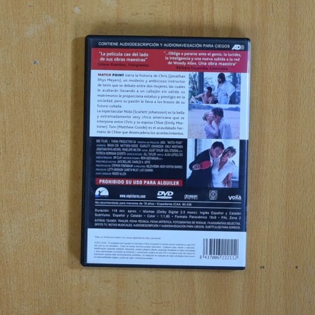 MATCH POINT - DVD