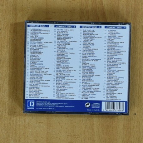 VARIOS - LOS 100 MAYORES EXITOS DE LOS 60 - 4 CD