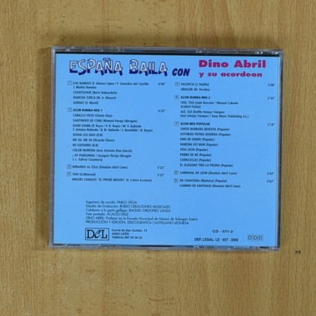DINO ABRIL Y SU ACORDEON - ESPAÃA BAILA - CD