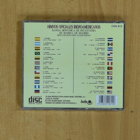 VARIOS - HIMNOS OFICIALES IBEROAMERICANOS - CD