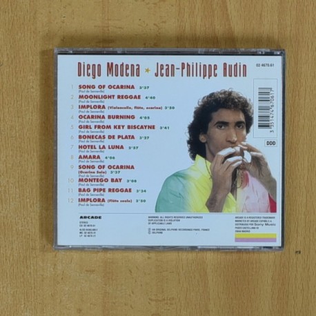 DIEGO MODENA / JEAN PHILIPPE AUDIN - OCARINA - CD
