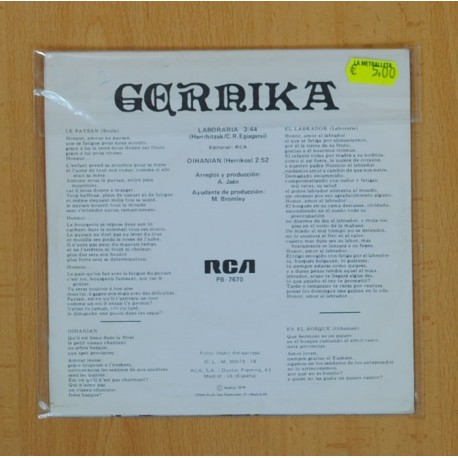 GERNIKA - LABORARIA, OIHANIAN - SINGLE