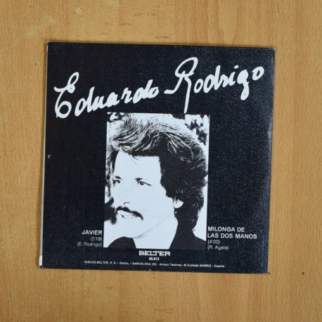 EDUARDO RODRIGO - JAVIER / MILONGA DE LAS DOS MANOS - SINGLE