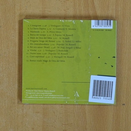MARINA ROSSELL - CAP AL CEL - CD