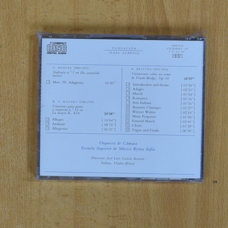 ESCUELA SUPERIOR DE MUSICA REINA SOFIA - ESCUELA SUPERIOR DE MUSICA REINA SOFIA - CD