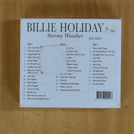 BILLIE HOLIDAY - STORMY WEATHER - 3 CD