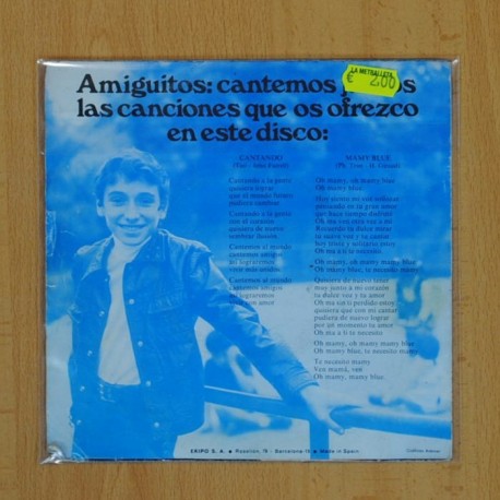 EL PEQUEÃO TIM - MAMY BLUE / CANTANDO - SINGLE