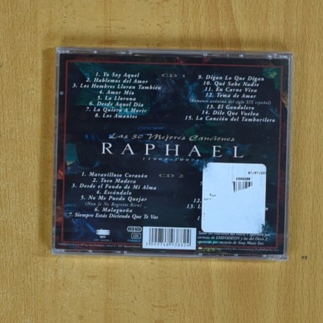 RAPHAEL - LAS 30 MEJORES CANCIONES - CD