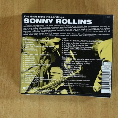 SONNY ROLLINS - THE BLUE NOTE RECORDINGS - 5 CD
