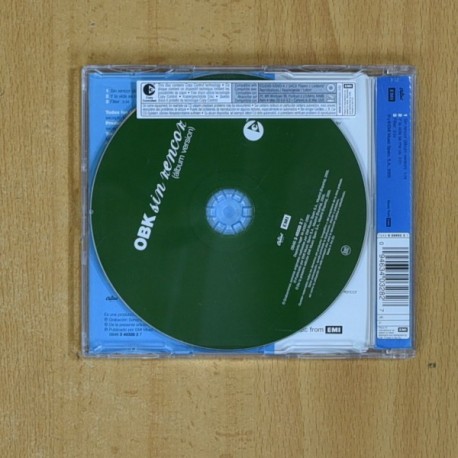 OBK - SIN RENCOR - CD SINGLE