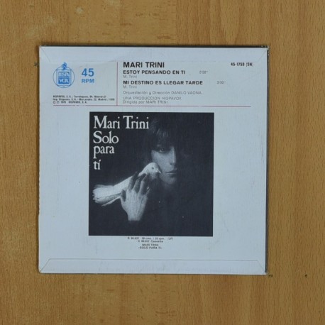 MARI TRINI - ESTOY PENSANDO EN TI - SINGLE