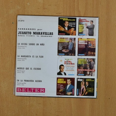 JUANITO MARAVILLAS - LO RECOGI SIENDO UN NIÑO + 3 - EP