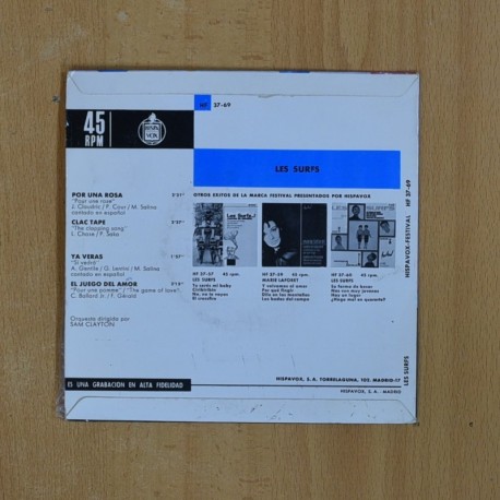 LES SURFS - POR UNA ROSA + 3 - EP