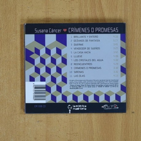 SUSANA CANCER - CRIMENES O PROMESAS - CD