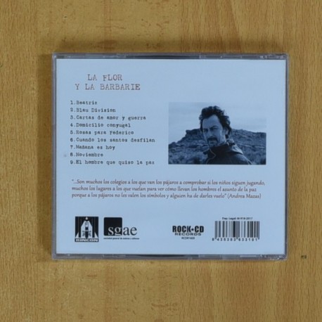 CARLOS DE ABUIN - LA FLOR Y LA BARBARIE - CD