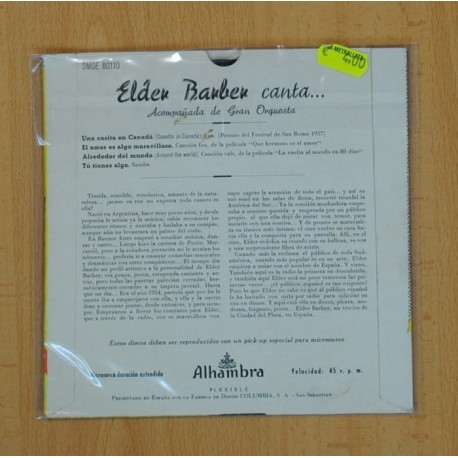 ELDER BARBER - UNA CASITA EN CANADA + 3 - EP
