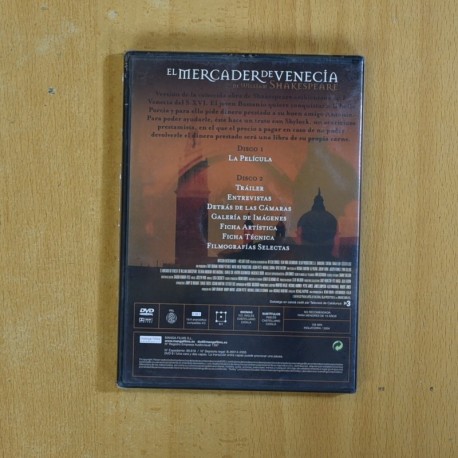 EL MERCADER DE VENECIA - DVD