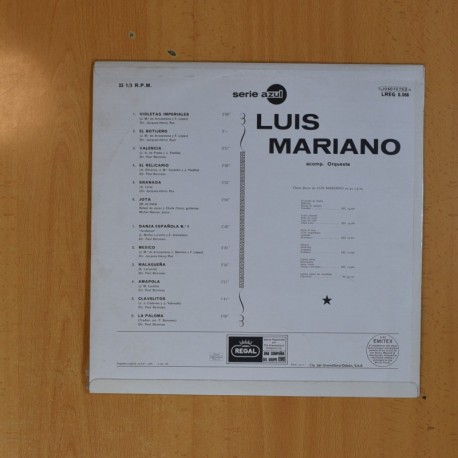 LUIS MARIANO - LUIS MARIANO - LP