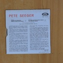 PETE SEEGER - AMERICA THE BEAUTIFUL + 3 - EP