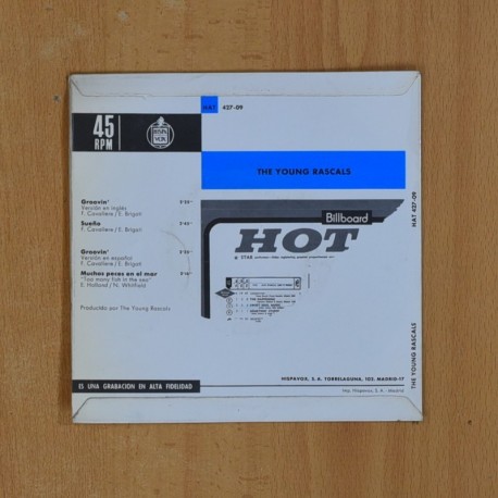 THE YOUNG RASCALS - GROOVIN + 3 - EP