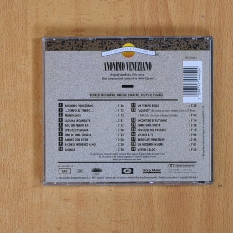 STELVIO CIPRIANI - ANONIMO VENEZIANO - CD