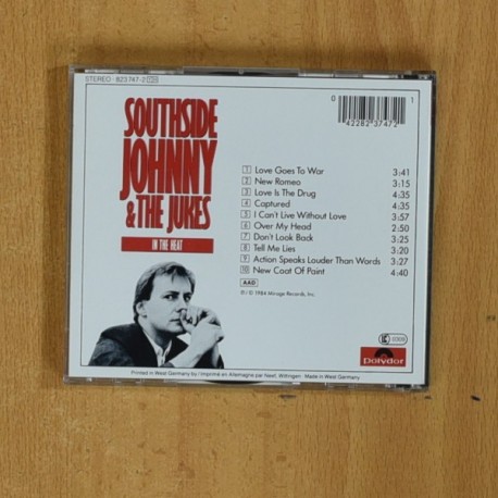 SOUTHSIDE JOHNNY & THE JUKES - IN THE HEAT - CD