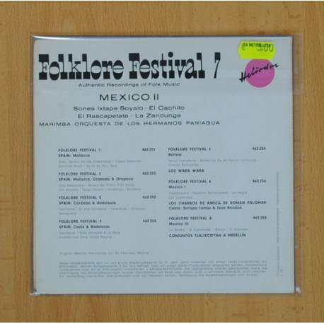 FOLKLORE FESTIVAL 7 - SONES IXTAPA SOYALO +3 - EP