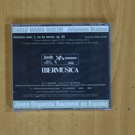 BRAHMS - CARLO MARIA GIULINI - CD