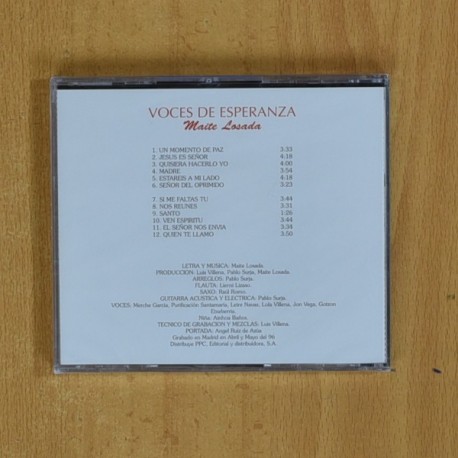 MAITE LOSADA - VOCES DE ESPERANZA - CD