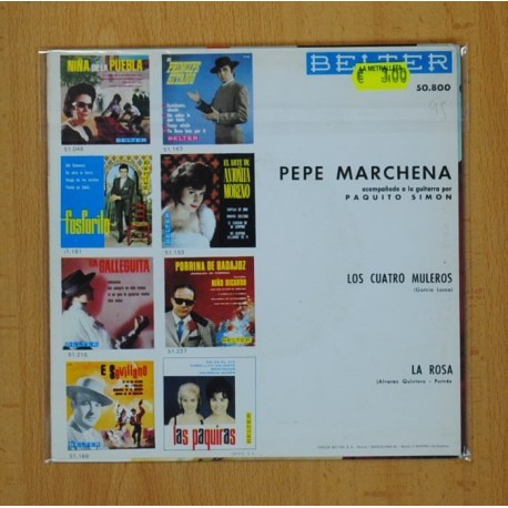 PEPE MARCHENA - LOS CUATRO MULEROS / LA ROSA - SINGLE