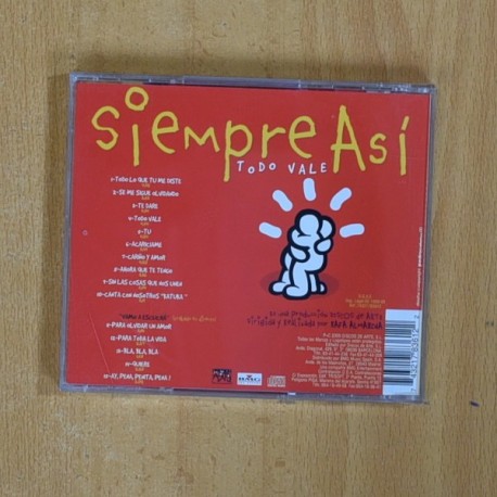 SIEMPRE ASI - TODO VALE - CD