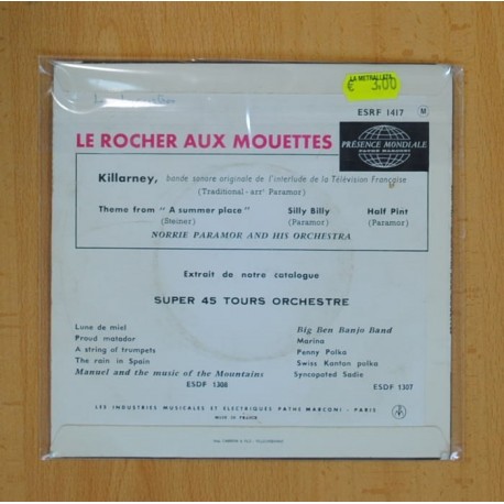 NORRIE PARAMOR AND HIS ORCHESTRE - LE ROCHER AUX MOUTTES - SILLY BILLY + 3 - EPP