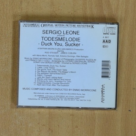 ENNIO MORRICONE - TODES MELODIE - CD