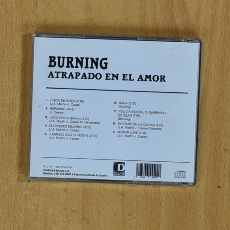 BURNING - ATRAPADO EN EL AMOR - CD
