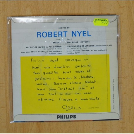 ROBERT NYEL - MA BELLE HISTOIRE +3 - EPP